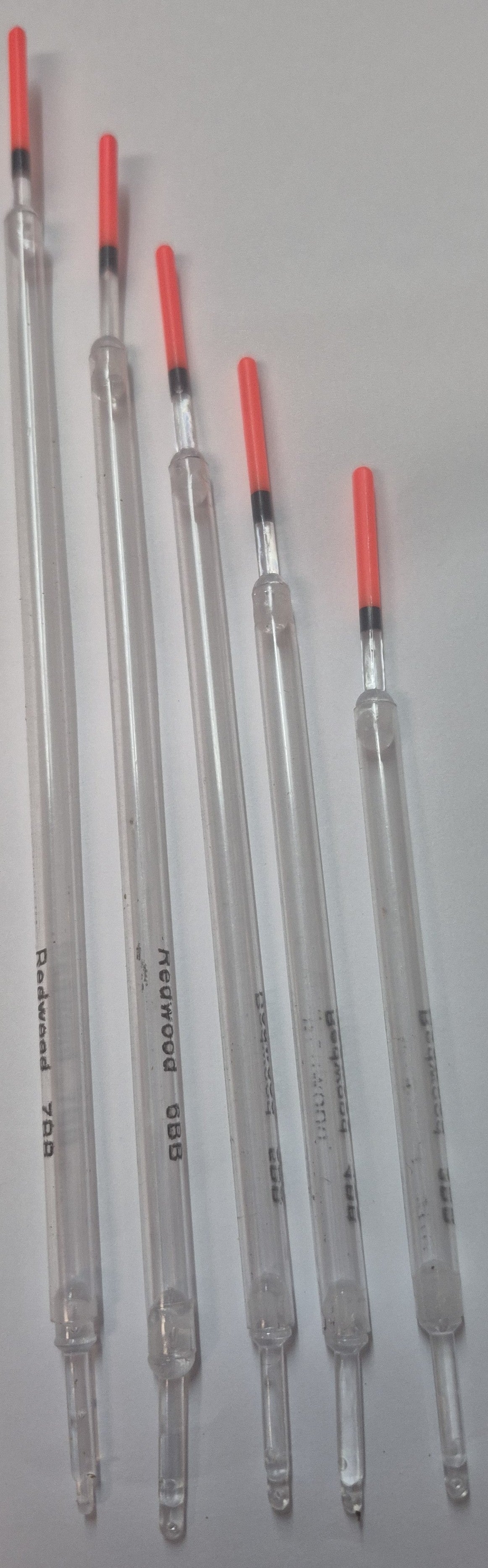 Durchsichtige Posen (Waggler) in 6 Varianten / 5 Stück ab 1,19 €