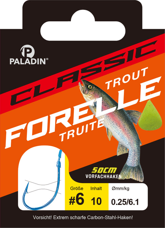 CLASSIC® Zielfischhaken gebunden Forelle 50 cm